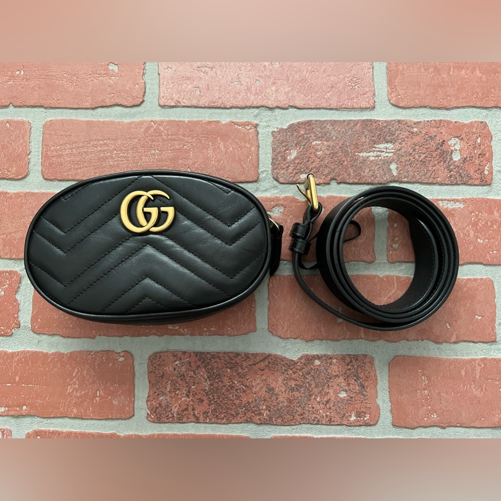 Gucci Matelasse Marmont Belt Bag